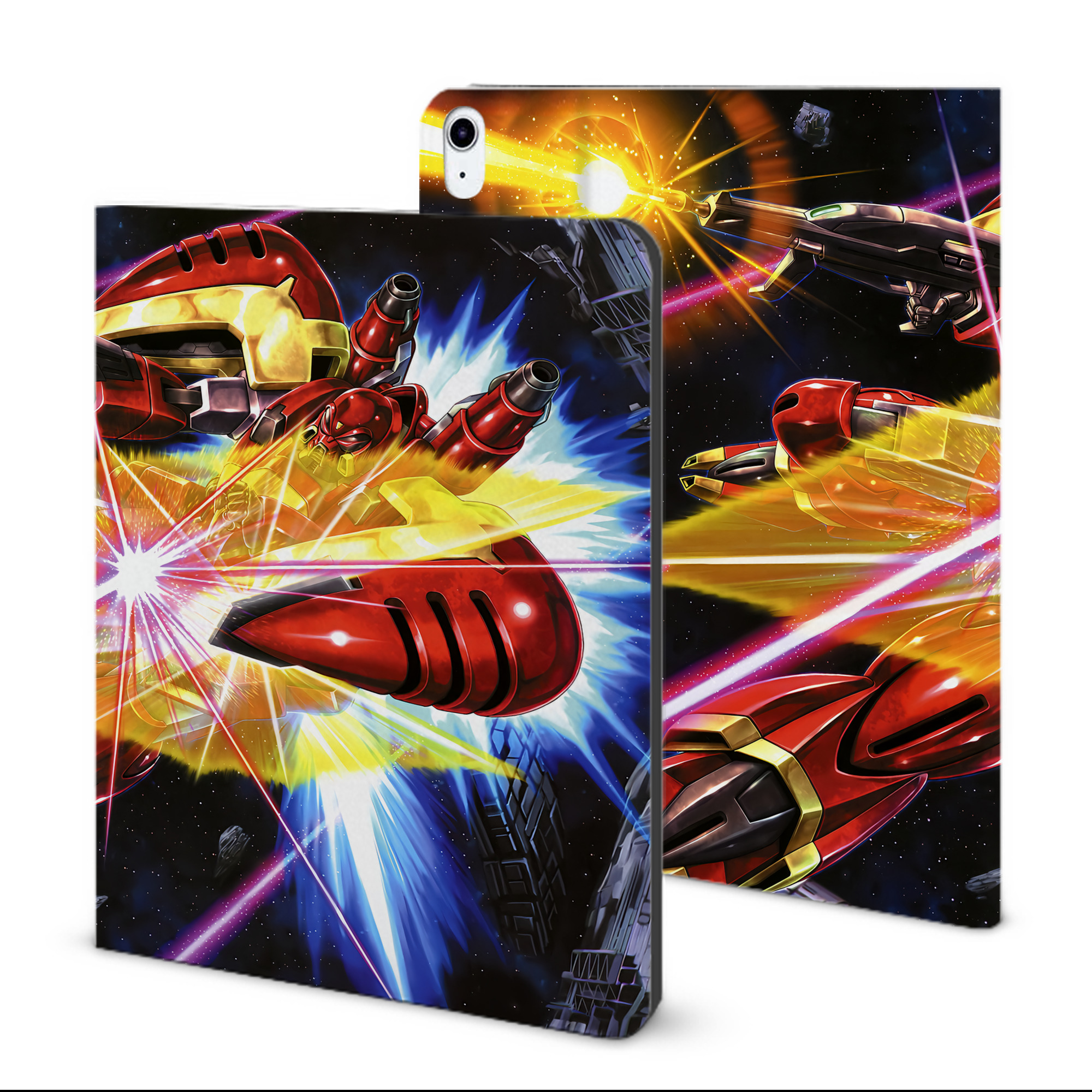 （画像用） 機動戦士ガンダム Mobile Suit Gundam IPad ケース ブック型 PUレザー TPU 耐衝撃 軽量 薄型 ペン収納なし 全面保護 IPad 各モデル対応